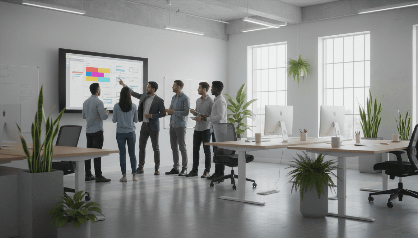 Team di digitalsolutions al lavoro su progetti di sviluppo software e produzione video